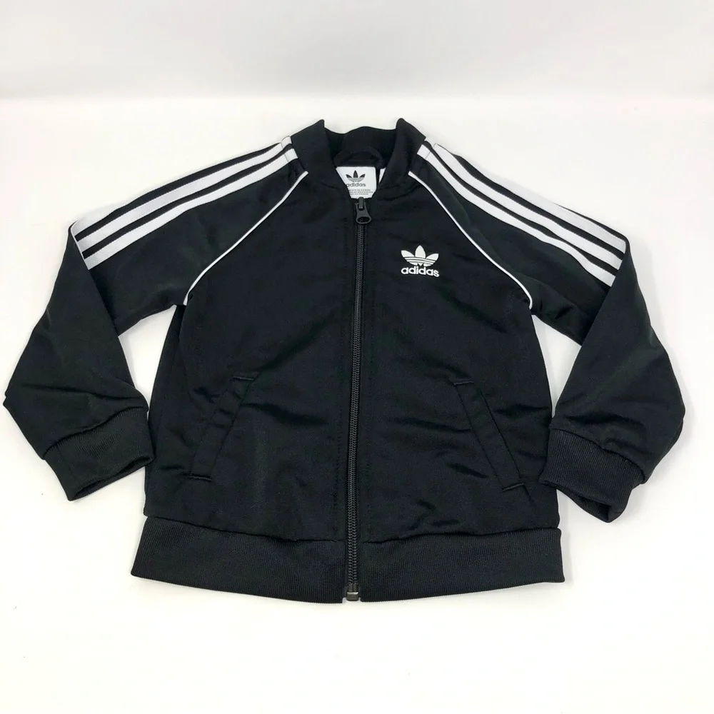 Adidas Classic Logo Zip up Track Jacket Baby Size 18M - Picture 3 of 12